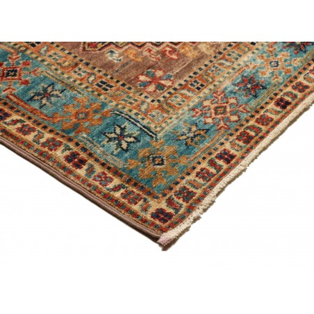 Tappeto Kazak Fine Pakistan azzurro grigio 82x298