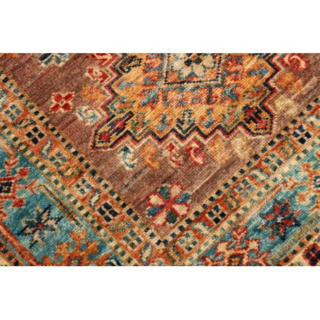 Tappeto Kazak Fine Pakistan azzurro grigio 82x298