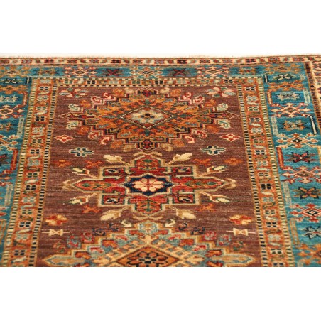 Tappeto Kazak Fine Pakistan azzurro grigio 82x298