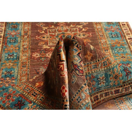 Tappeto Kazak Fine Pakistan azzurro grigio 82x298