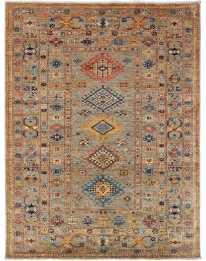 Tappeto Kazak Fine Pakistan bianco 150x200