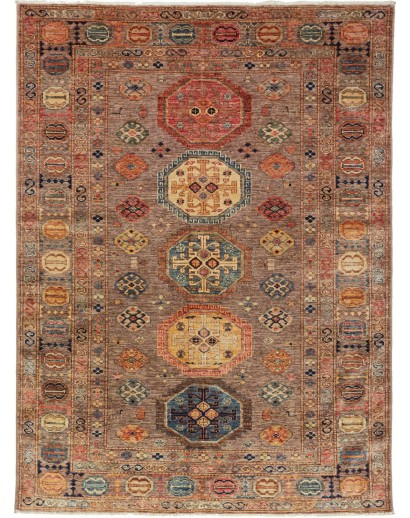 Tappeto Kazak Fine Pakistan marrone 147x200
