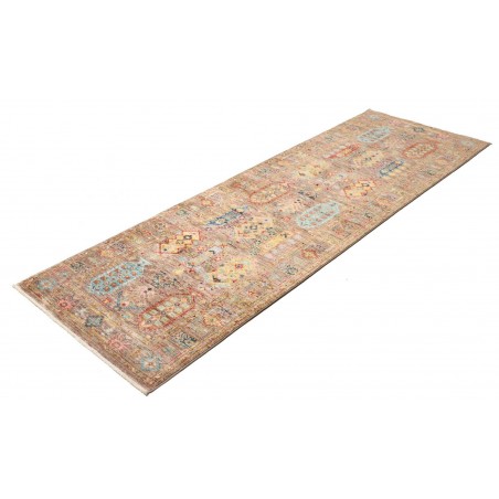 Tappeto Tribal Pakistan marrone bianco 79x243