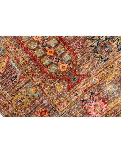 Tappeto Tribal Pakistan marrone bianco 79x243