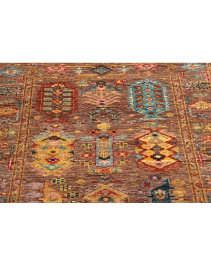 Tappeto Tribal Pakistan marrone bianco 79x243