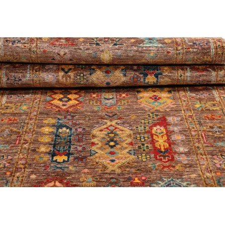 Tappeto Tribal Pakistan marrone bianco 79x243