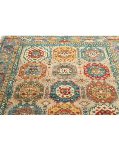 Tappeto Tribal Pakistan marrone 150x206