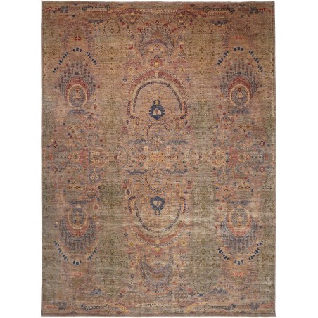 Tappeto Shahi Fine Pakistan bianco grigio 297x408