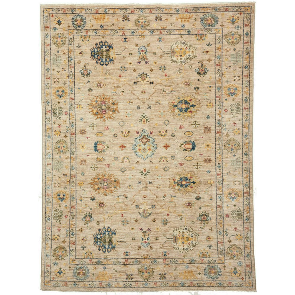 Tappeto Malka Pakistan marrone verde 150x197