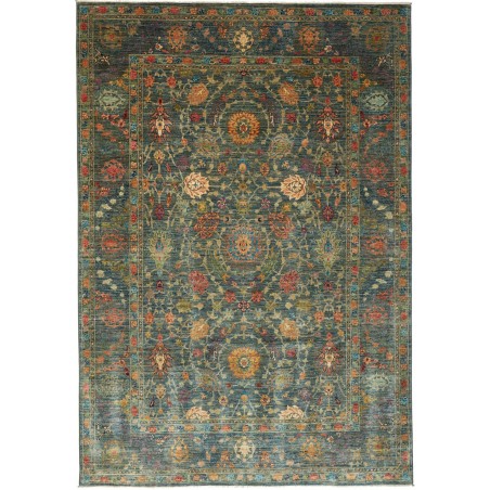 Tappeto Shahi Fine Pakistan azzurro verde 202x295