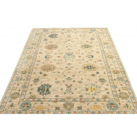 Tappeto Malka Pakistan marrone verde 150x197