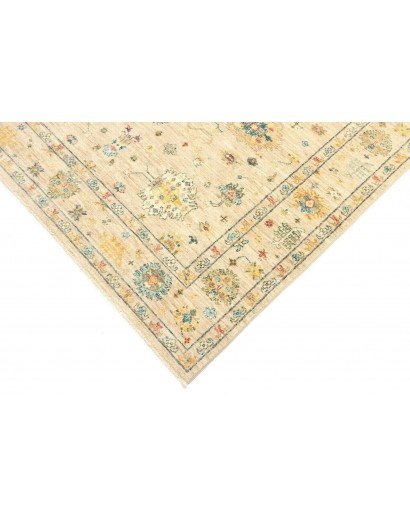 Tappeto Malka Pakistan marrone verde 150x197