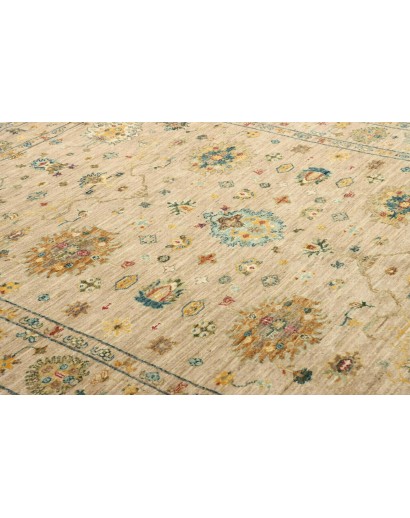 Tappeto Malka Pakistan marrone verde 150x197