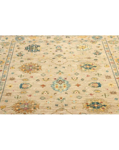 Tappeto Malka Pakistan marrone verde 150x197