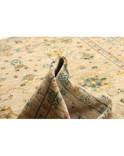 Tappeto Malka Pakistan marrone verde 150x197