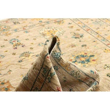 Tappeto Malka Pakistan marrone verde 150x197