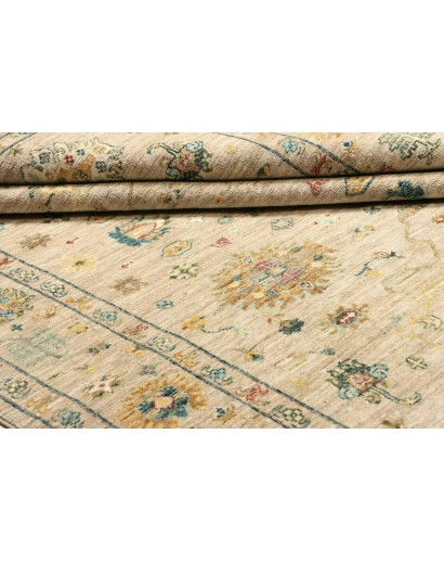 Tappeto Malka Pakistan marrone verde 150x197