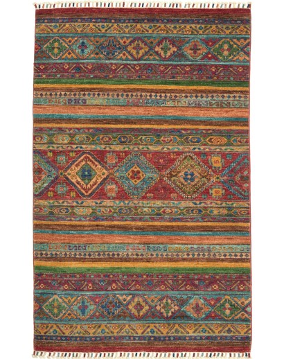 Tappeto Samarkand Pakistan azzurro grigio 100x159