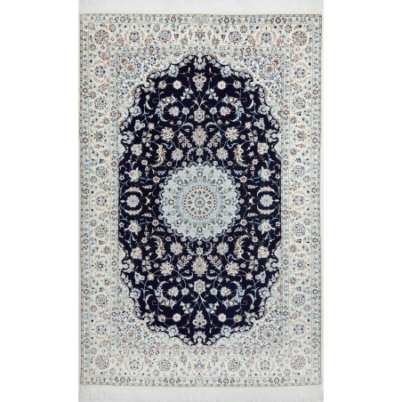 Tappeto Nain 6La Persia bianco blu 153x240