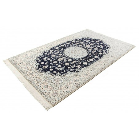 Tappeto Nain 6La Persia bianco blu 153x240