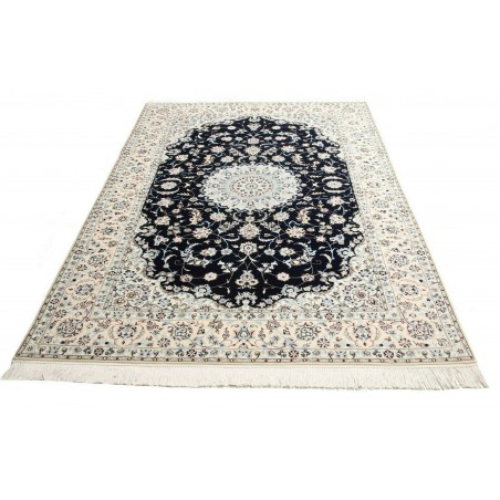 Tappeto Nain 6La Persia bianco blu 153x240