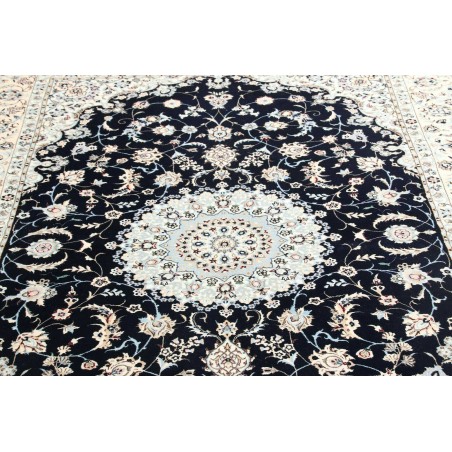Tappeto Nain 6La Persia bianco blu 153x240