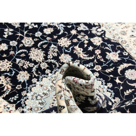 Tappeto Nain 6La Persia bianco blu 153x240