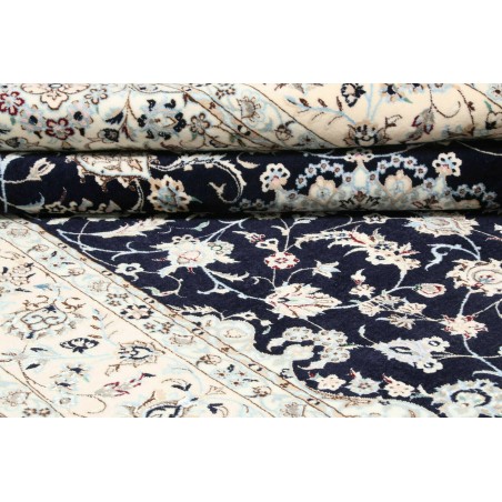 Tappeto Nain 6La Persia bianco blu 153x240