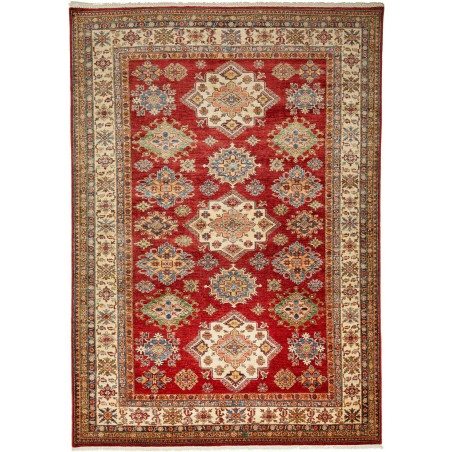 Tappeto Kazak Fine Pakistan marrone giallo 209x290