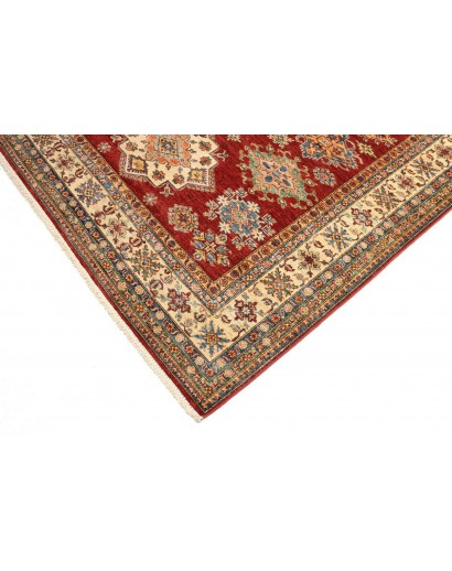 Tappeto Kazak Fine Pakistan marrone giallo 209x290