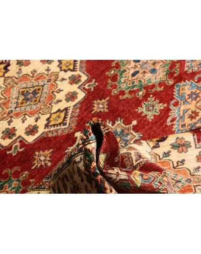 Tappeto Kazak Fine Pakistan marrone giallo 209x290