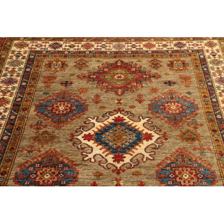 Tappeto Kazak Fine Pakistan arancione marrone 145x203