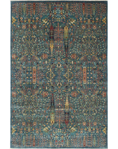 Tappeto Shahi Fine Pakistan azzurro grigio 198x299