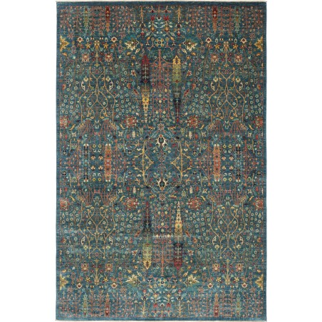 Tappeto Shahi Fine Pakistan azzurro grigio 198x299