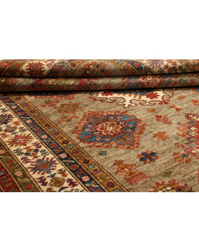 Tappeto Kazak Fine Pakistan arancione marrone 145x203