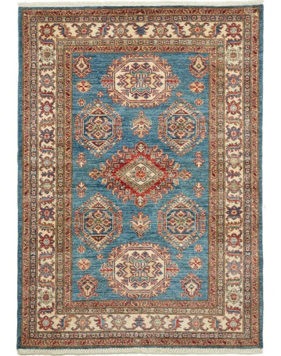 Tappeto Kazak Fine Pakistan bianco giallo 121x170