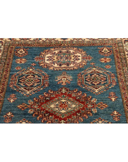 Tappeto Kazak Fine Pakistan bianco giallo 121x170