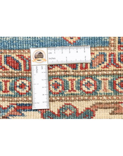 Tappeto Kazak Fine Pakistan bianco giallo 121x170