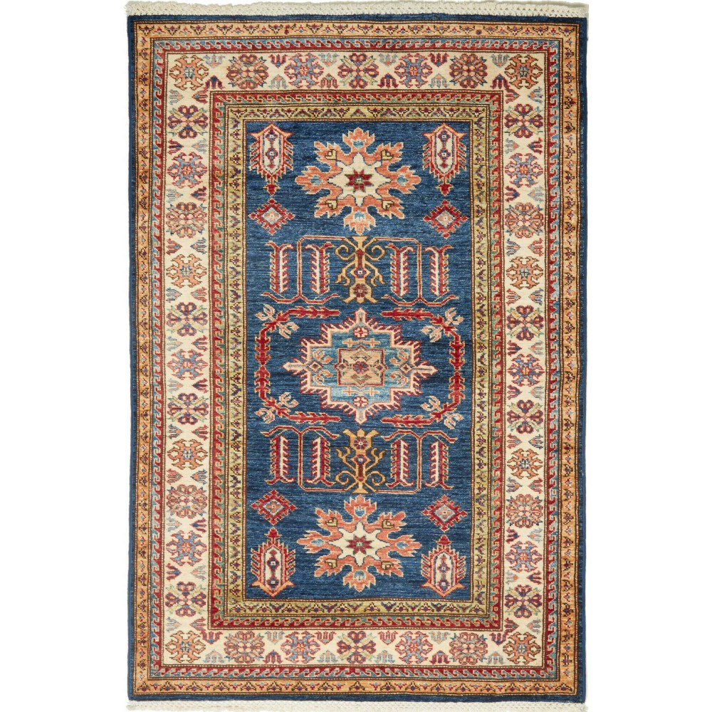 Tappeto Kazak Fine Pakistan marrone grigio 102x156