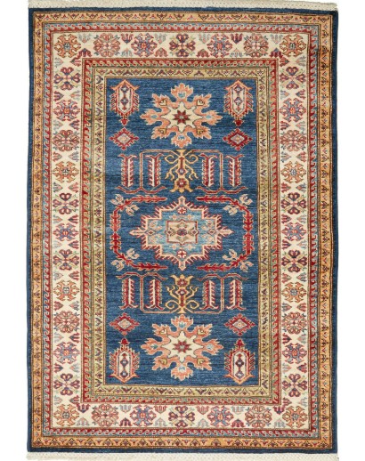 Tappeto Kazak Fine Pakistan marrone grigio 105x155