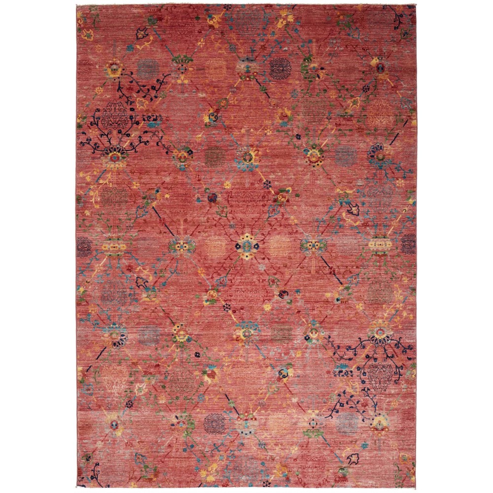 Tappeto Shahi Fine Pakistan rosso grigio 206x295 Tappeto Shahi Fine Pakistan rosso grigio 206x295