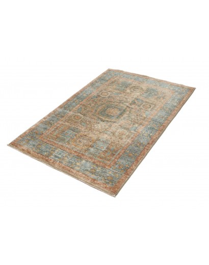 Tappeto Mamlouk Pakistan bianco azzurro 99x153