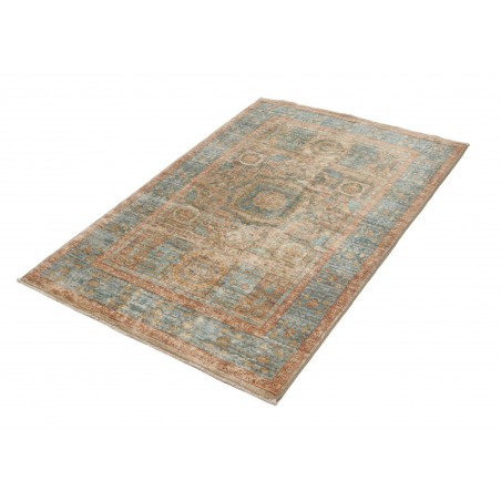 Tappeto Mamlouk Pakistan bianco azzurro 99x153