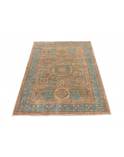 Tappeto Mamlouk Pakistan bianco azzurro 99x153