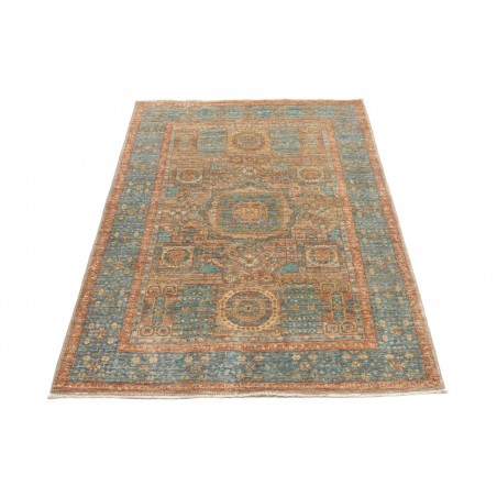 Tappeto Mamlouk Pakistan bianco azzurro 99x153