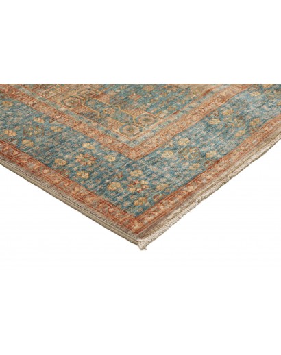 Tappeto Mamlouk Pakistan bianco azzurro 99x153