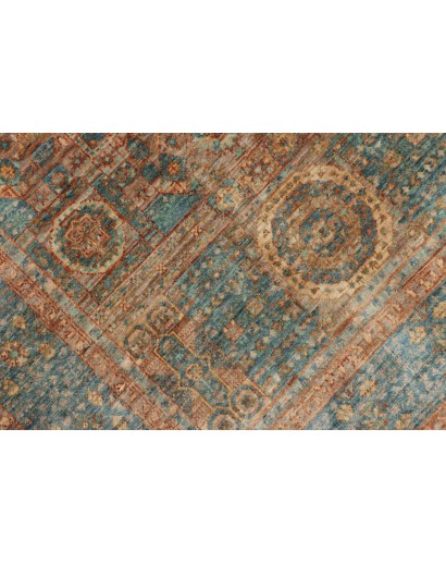 Tappeto Mamlouk Pakistan bianco azzurro 99x153