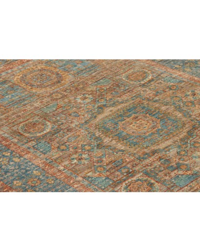 Tappeto Mamlouk Pakistan bianco azzurro 99x153