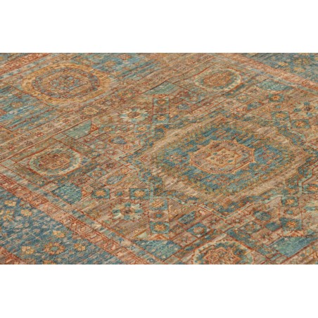 Tappeto Mamlouk Pakistan bianco azzurro 99x153