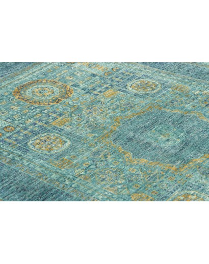 Tappeto Mamlouk Pakistan azzurro verde 120x186